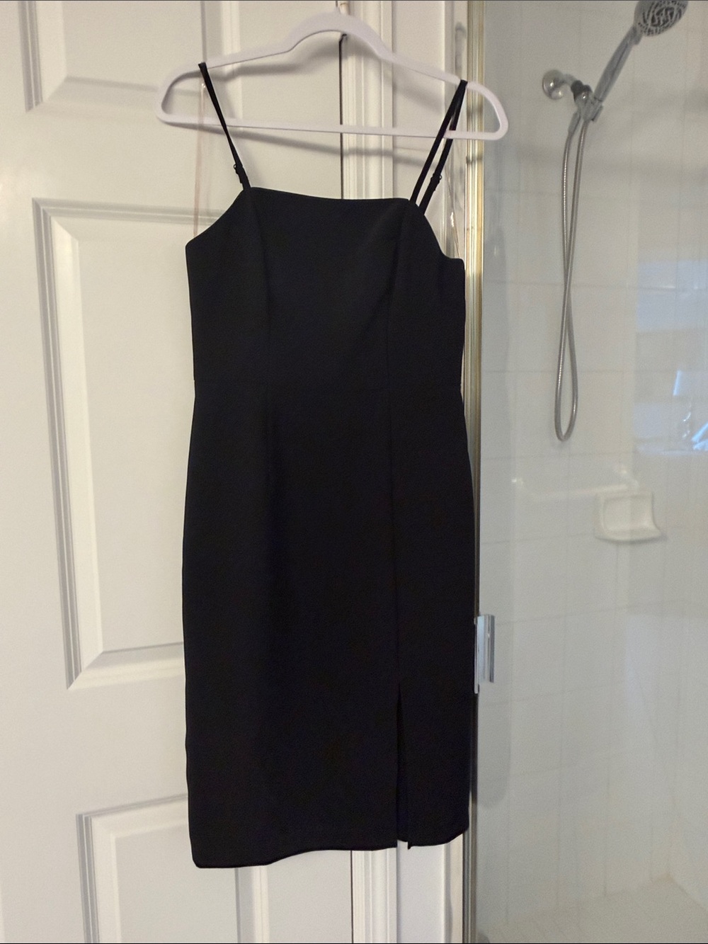 Nine West Little Black Spaghetti-Strap Mini Dress
